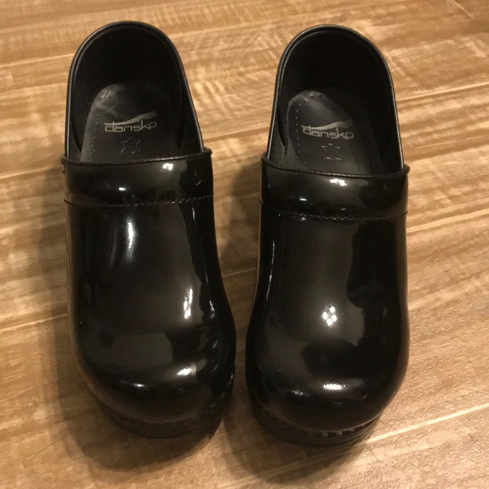 Dansko Patent Leather Clogs